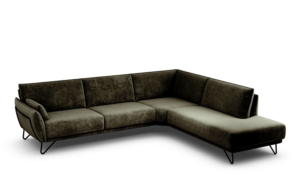 Numa 1 Ecksofa mit offenem Abschluss rechts 280 cm x 240 cm